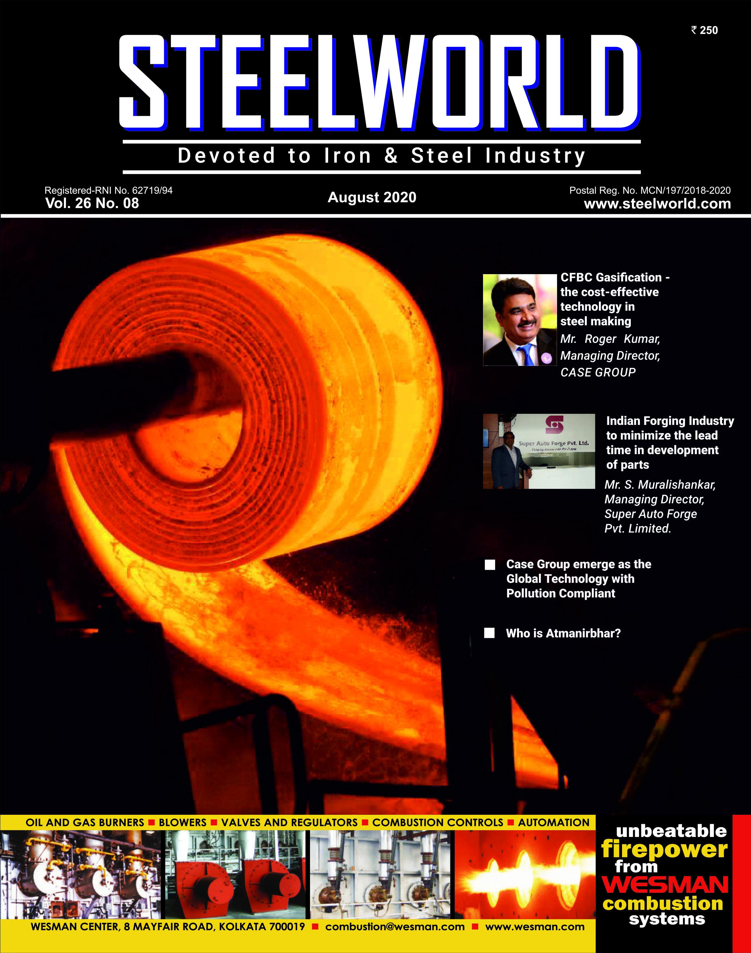 Steel world August 2020